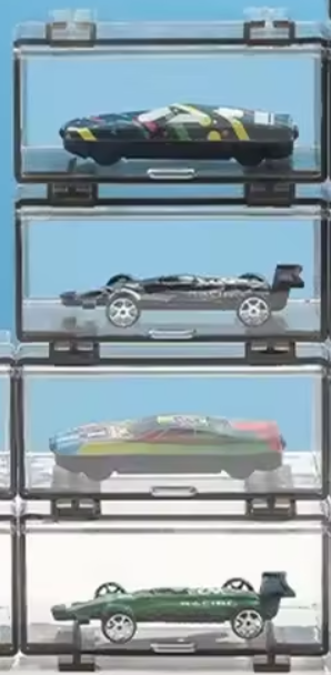 Acrilico Transparente Oscuro Hotwheels Apilable