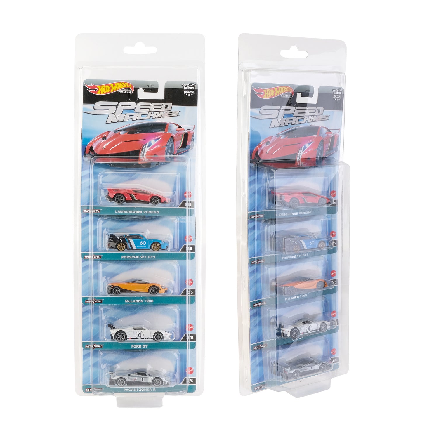 Protector Hotwheels para coleccion de 5 carros premium