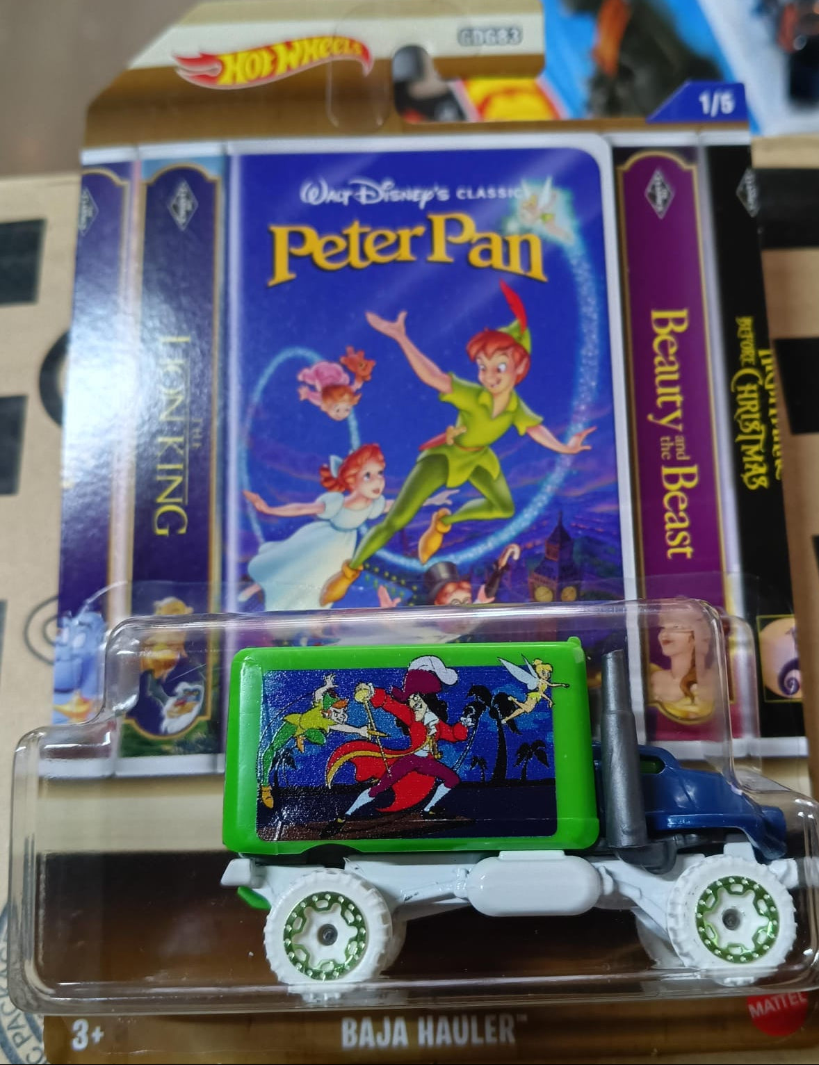 Hot Wheels Baja Hauler Disney VHS Peter Pan 1/5