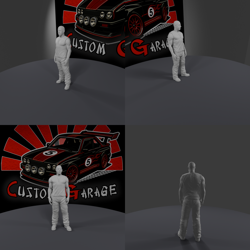 Figuras 3D - Fast & Furious Inspired