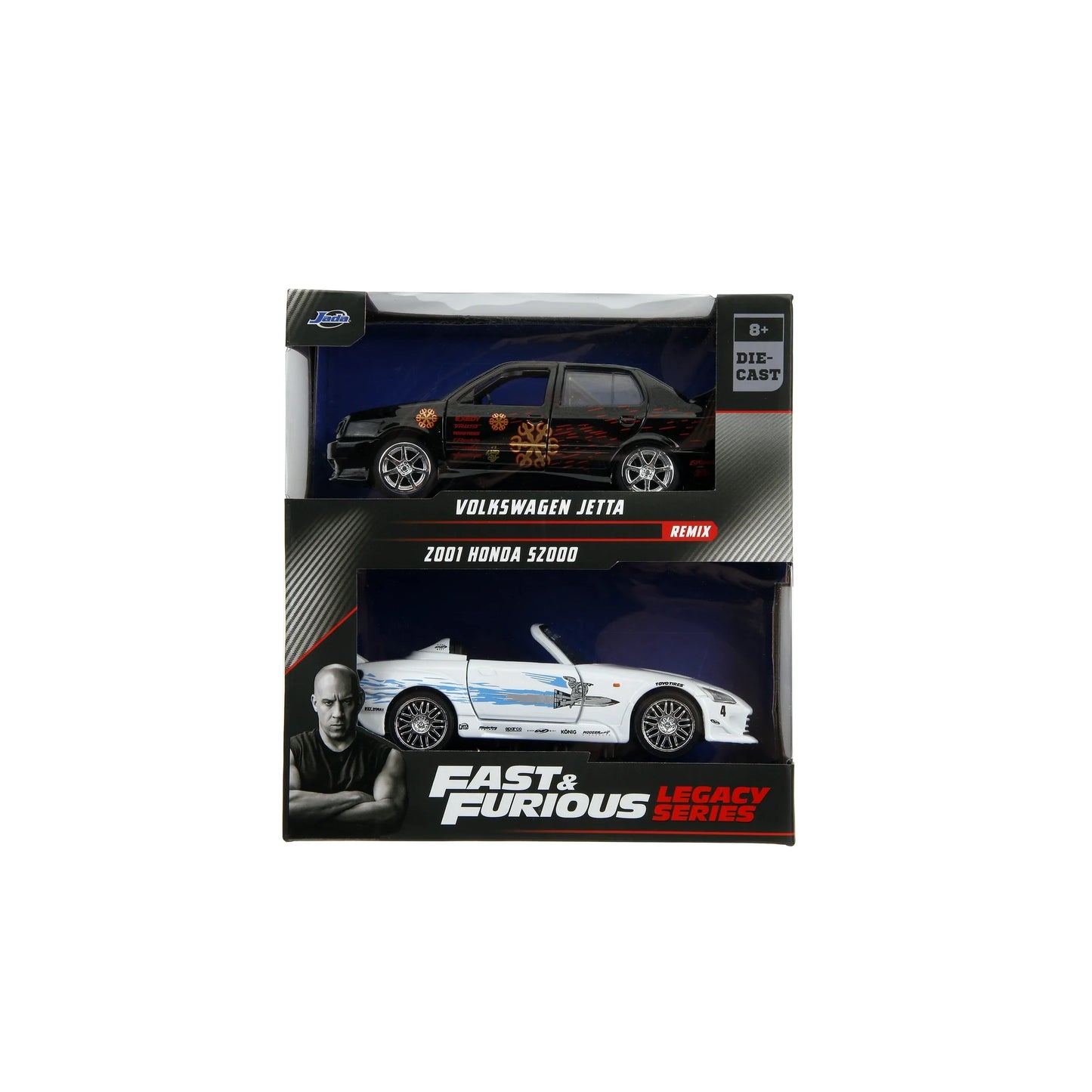 Volkswagen Jetta & 2001 Honda S2000 2 pack carro jada 1/32