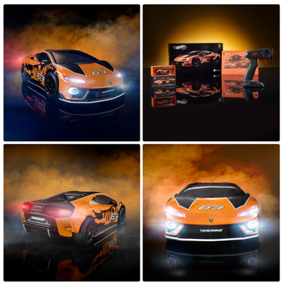 Lamborghini Temerario - Hot Wheels RC + 4 Die-Cast Set