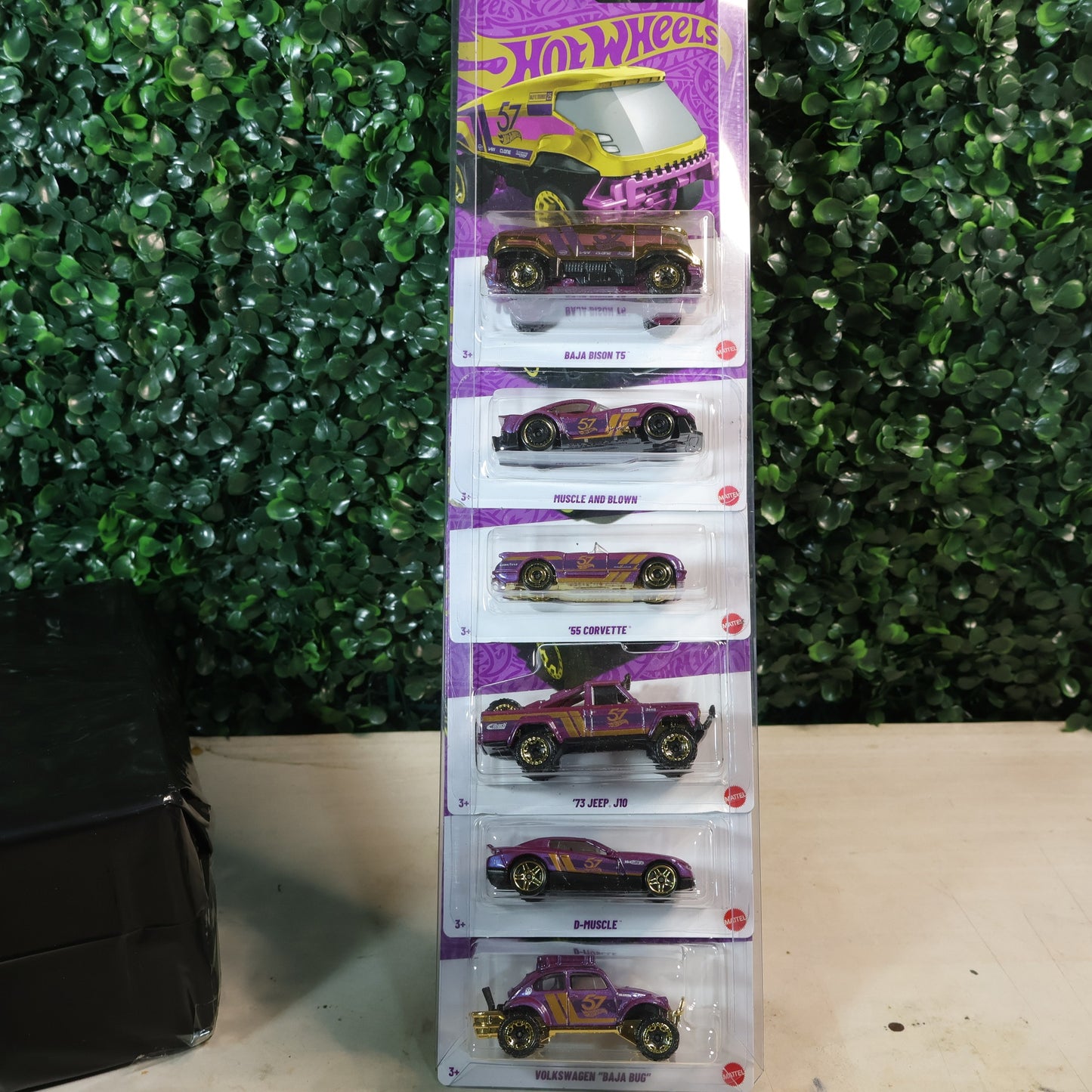 Protector Hotwheels para coleccion de 6 carros basicos