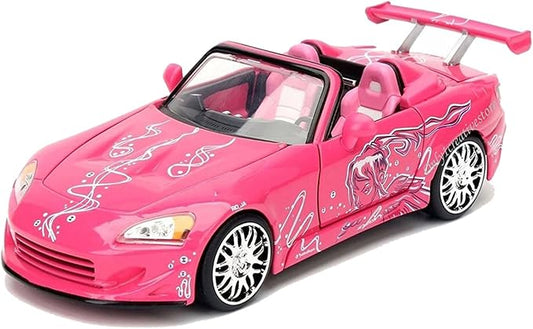 Yuki Honda S2000 Rosado carro jada 1/24
