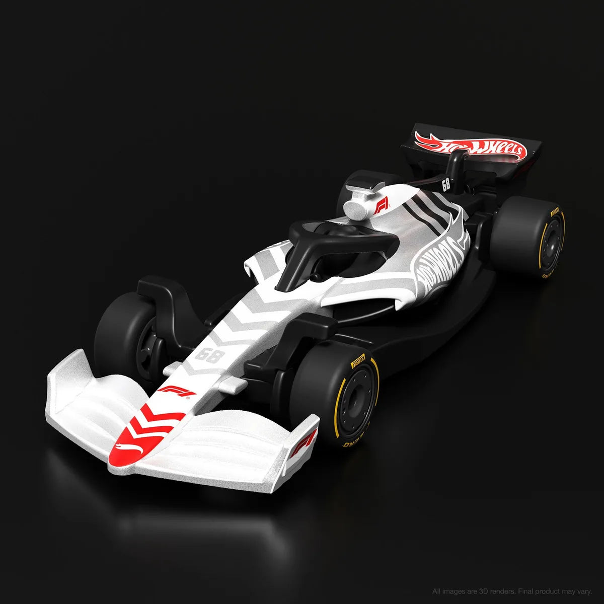 Hot Wheels Formula 1 F1 con rack de llantas