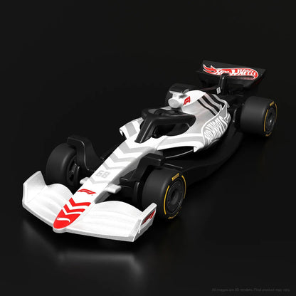 Hot Wheels Formula 1 F1 con rack de llantas