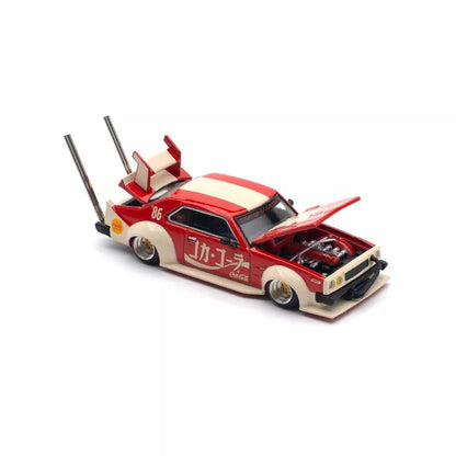 Pop Race PR64-135 Nissan Skyline C210 Kaido Racer Bosozoku Coca-Cola