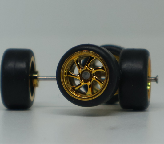 Llantas de Goma  Escala 1:64 Básica Tipo B