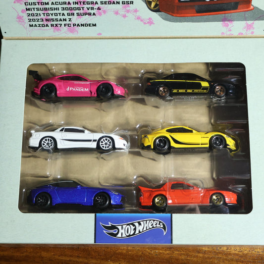 Set JDM Hot Wheels - 6 Carros