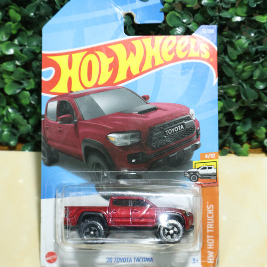 20 Toyota Tacoma Hotwheels Hot Trucks Rojo (Blister Dañado)