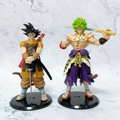 Figuras Dragon Ball Z - Goku Y Broly Samurai Feudal Concept Art