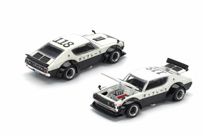 Pop Race Nissan Skyline KPGC110 Kenmeri NPA Style 1:64