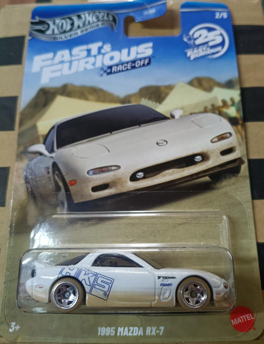 Hot Wheels 1995 Mazda RX-7 – Fast & Furious Race-Off Silver Series 2/5