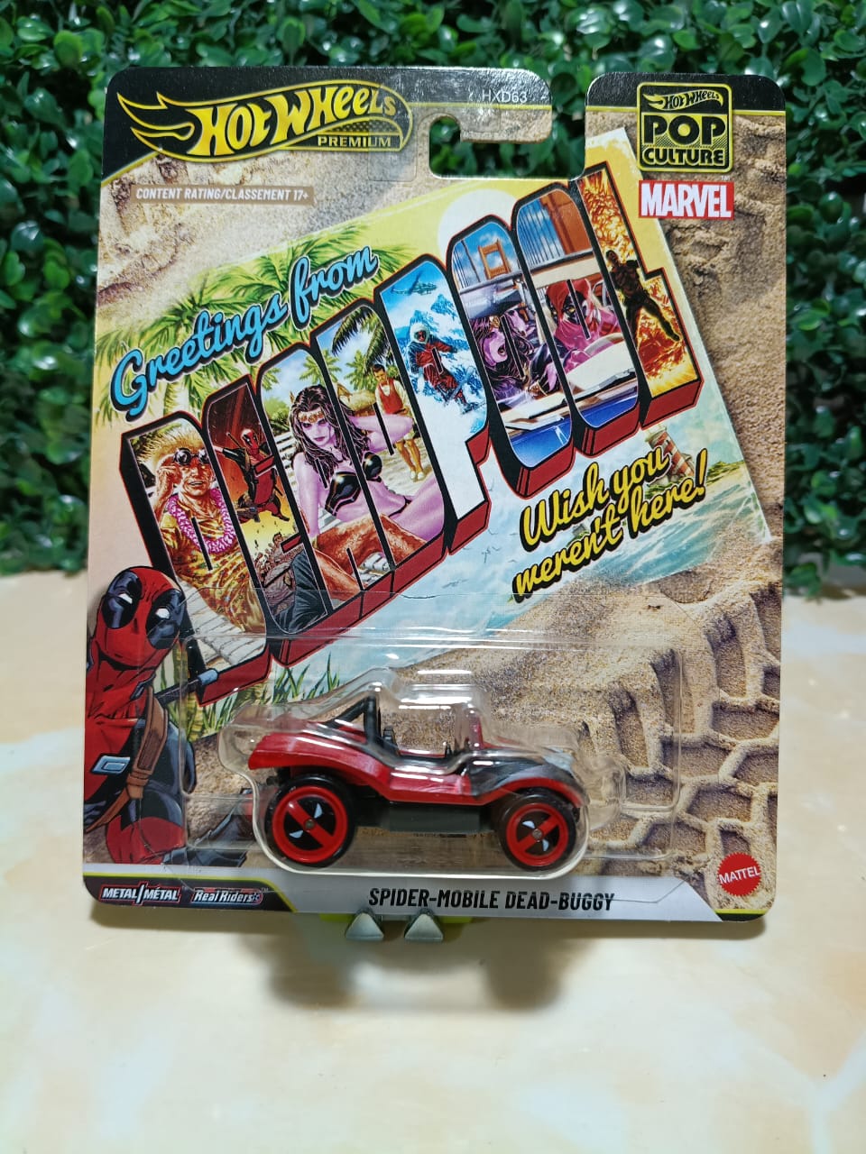Hot Wheels Premium Pop Culture Marvel Deadpool Spider-Mobile Dead-Buggy