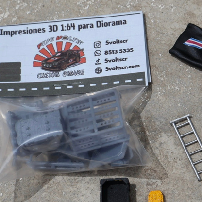 Set Diorama 1:64 Toyota Tacoma Off-Road