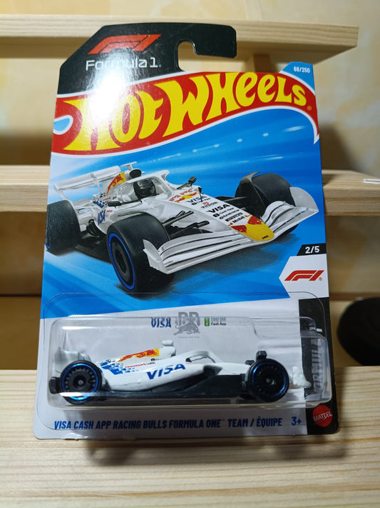 Visa Cash App Racing Bulls Formula One Team Hot Wheels Formula 1 2/5 blanco
