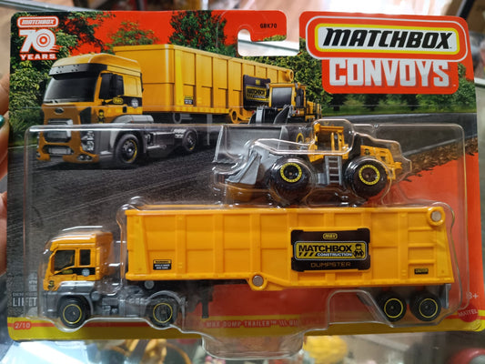 Matchbox Convoys 70 Years MBX Dump Trailer con Wheel Loader