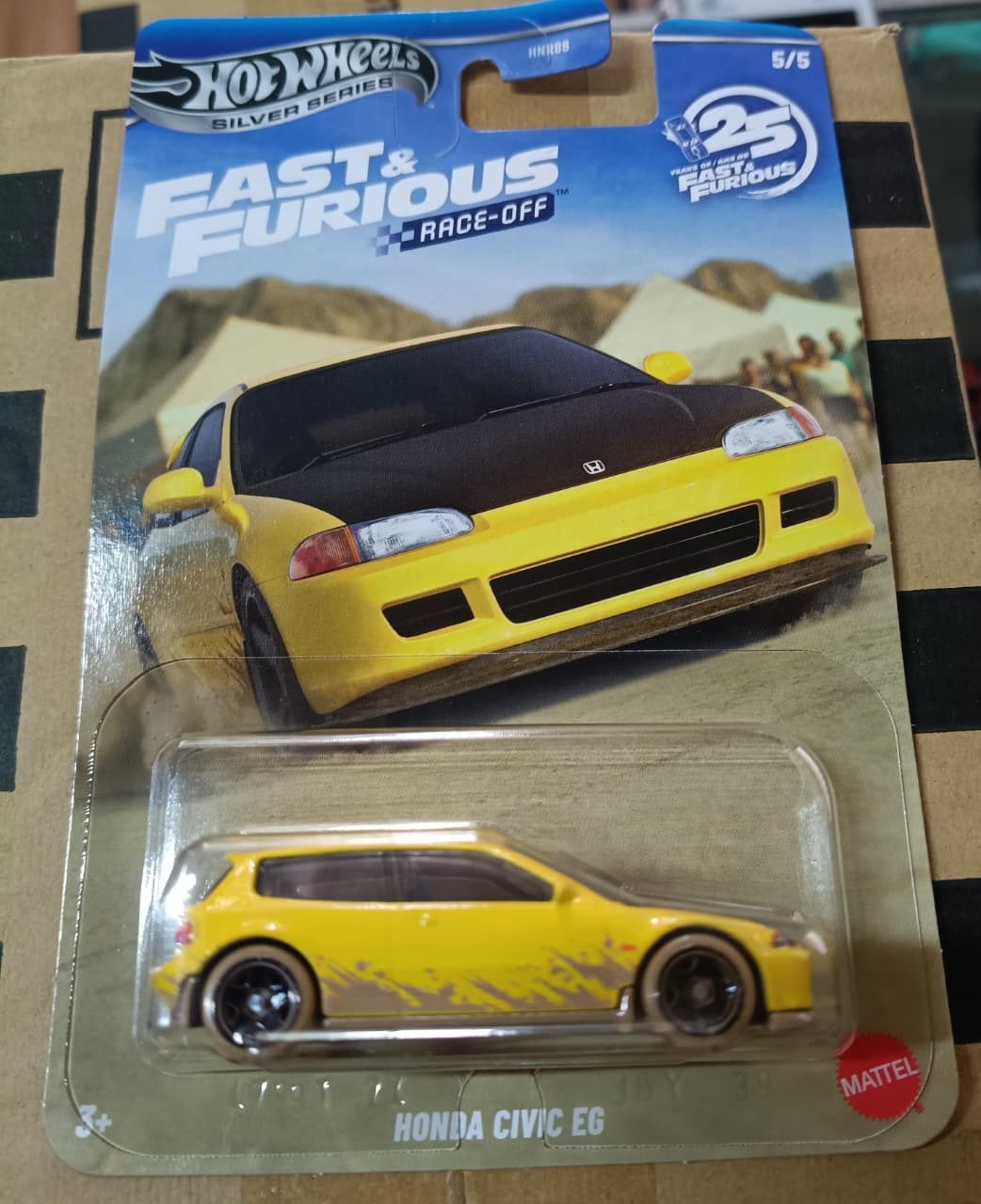 Hot Wheels Honda Civic EG Fast & Furious Race-Off Silver Series 5/5