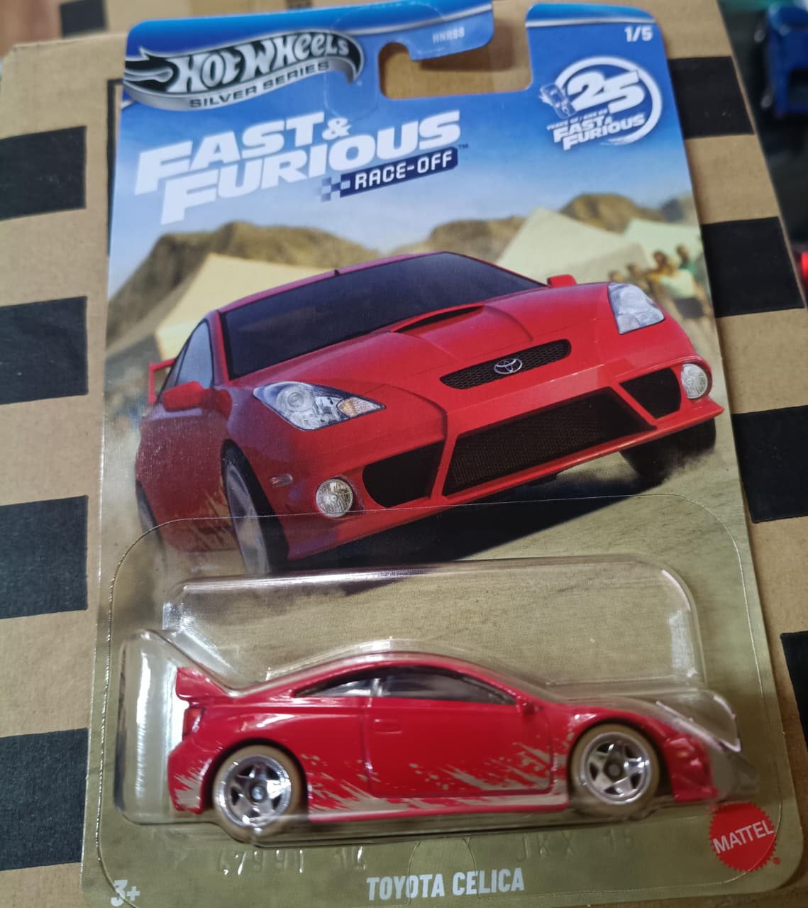 Hot Wheels Toyota Celica Fast & Furious Race-Off Silver Series 1/5