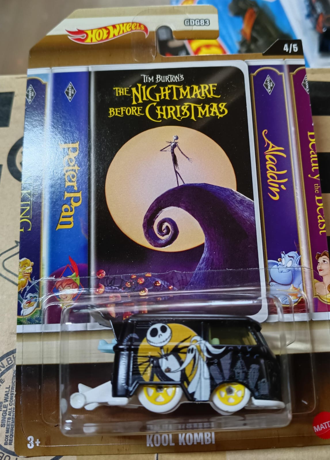 Hot Wheels Nightmare Before Christmas Kool Kombi VHS Series packaging