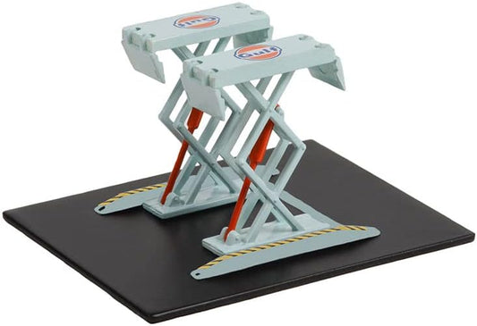 Double Scissor Lifts Gulf Greenlight 1:64 Series 1 elevadores tijera
