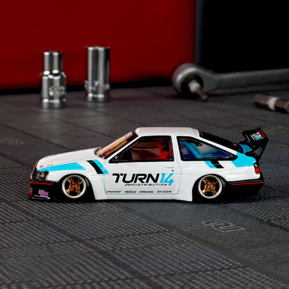 Hot Wheels Elite 64 #16 - Toyota Corolla Levin AE86 Custom Turn 14