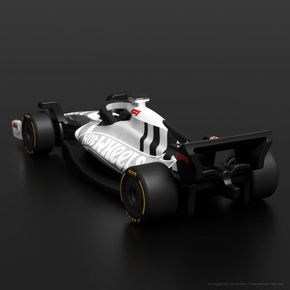 Hot Wheels Formula 1 F1 con rack de llantas