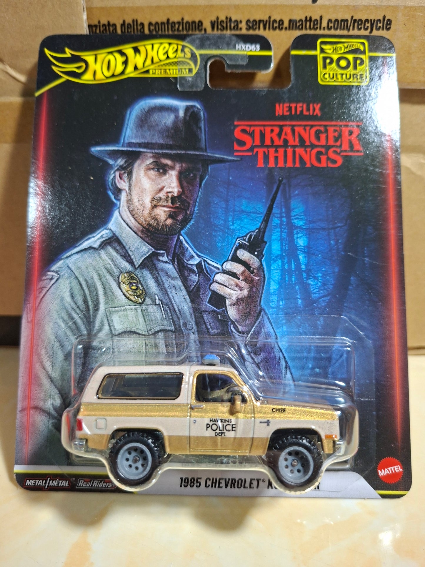Hot Wheels Premium 1985 Chevrolet K5 Blazer - Stranger Things Pop Culture