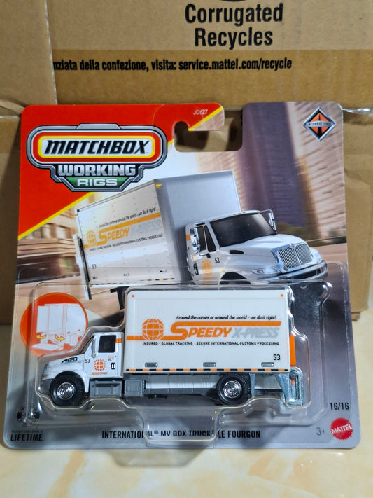 Matchbox Working Rigs - International MV Box Truck Speedy X-Press