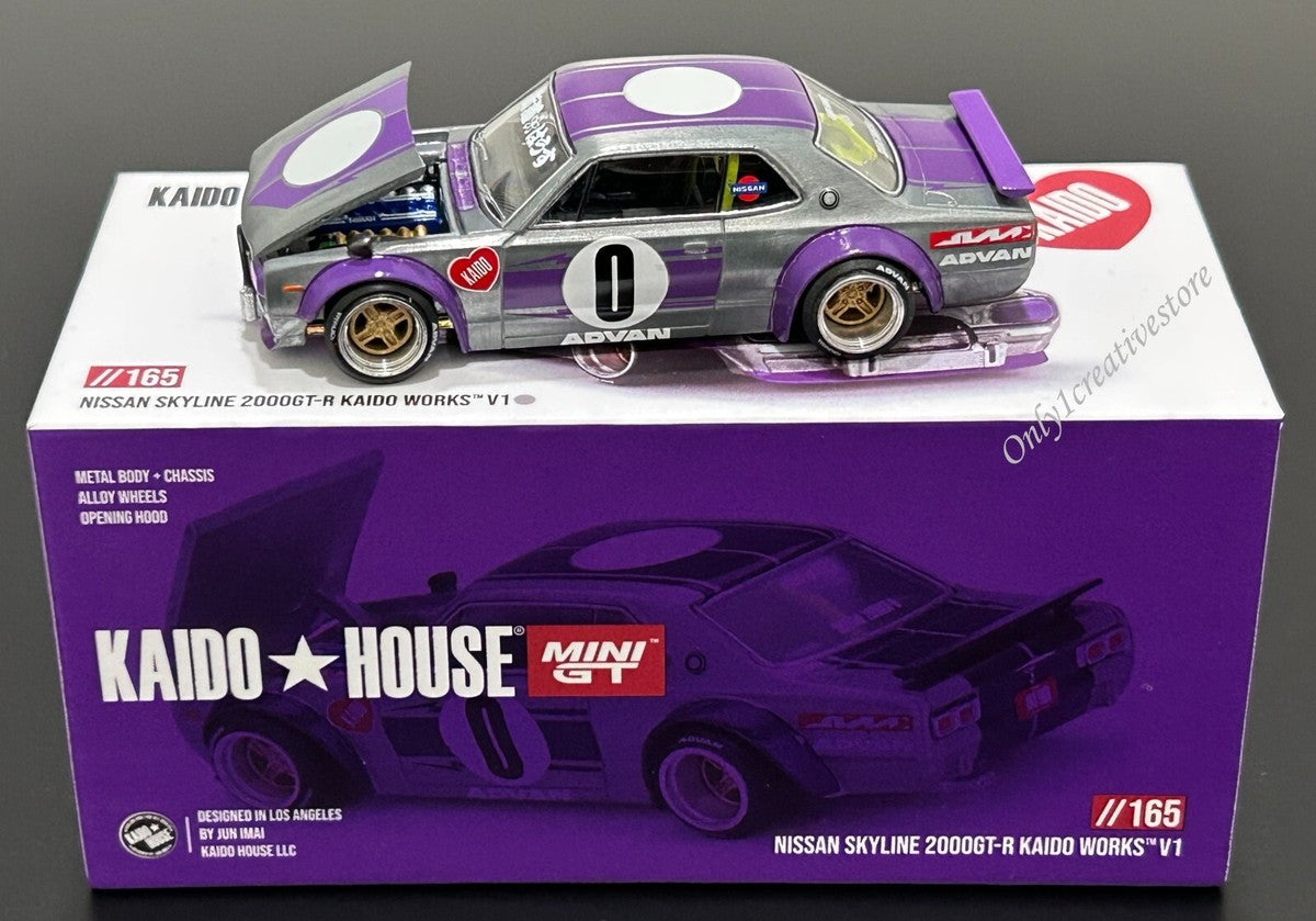 KHMG 165 Nissan Skyline 2000GT-R Kaido Works V1 - Kaido House x Mini GT