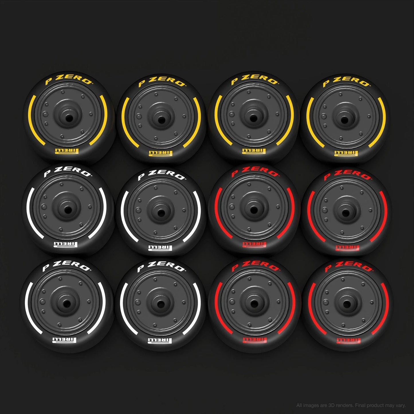 Hot Wheels Formula 1 F1 con rack de llantas